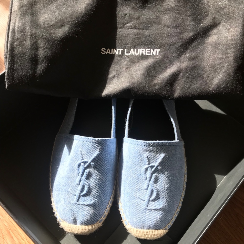 Saint Laurent Denim Espadrilles